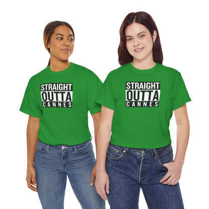 STRAIGHT OUTTA CANNES Unisex Heavy Cotton Tee