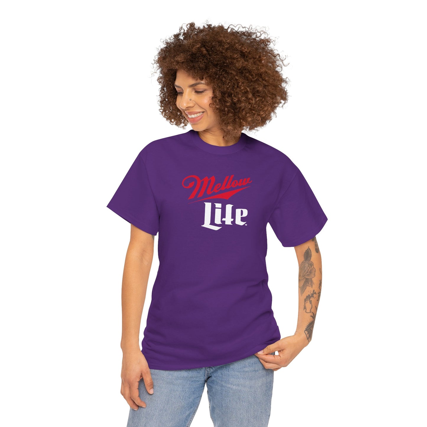 MELLOW LIFE Unisex Heavy Cotton Tee