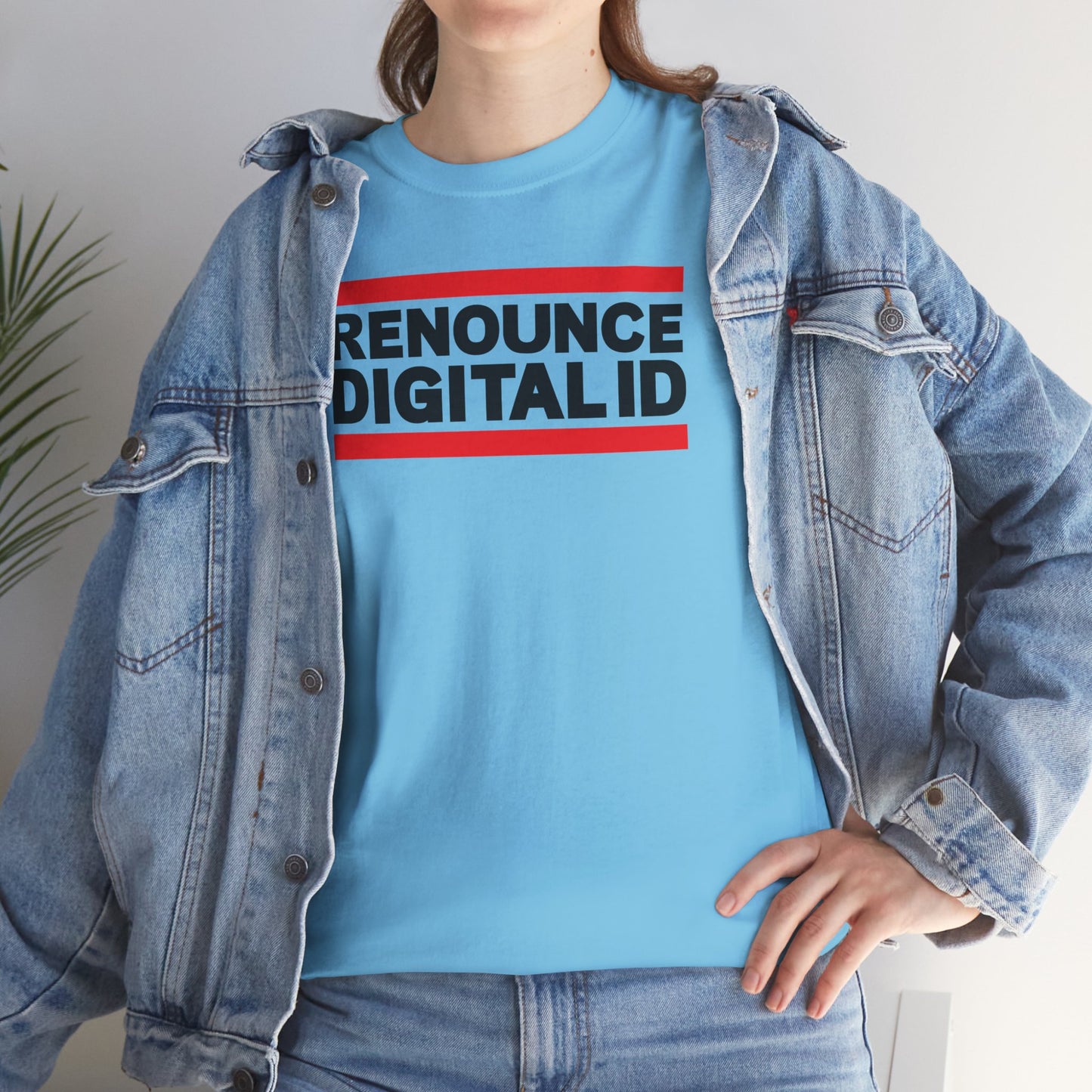 RENOUNCE DIGITAL ID Unisex Heavy Cotton Tee