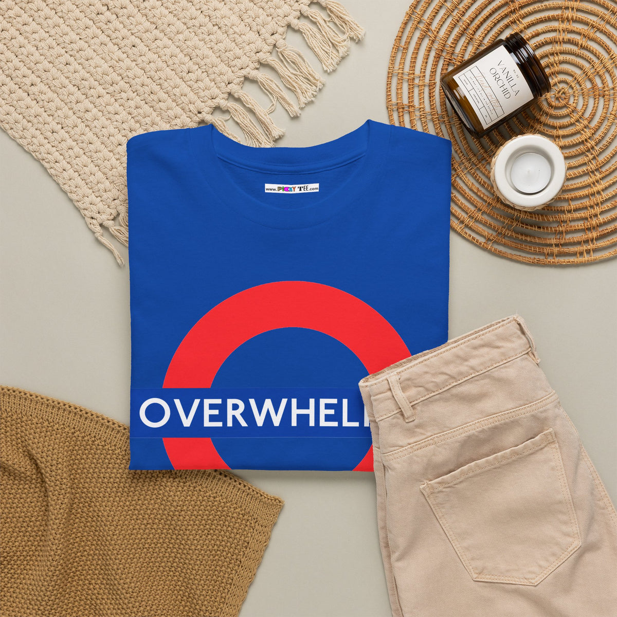 OVERWHELMED Unisex Heavy Cotton Tee