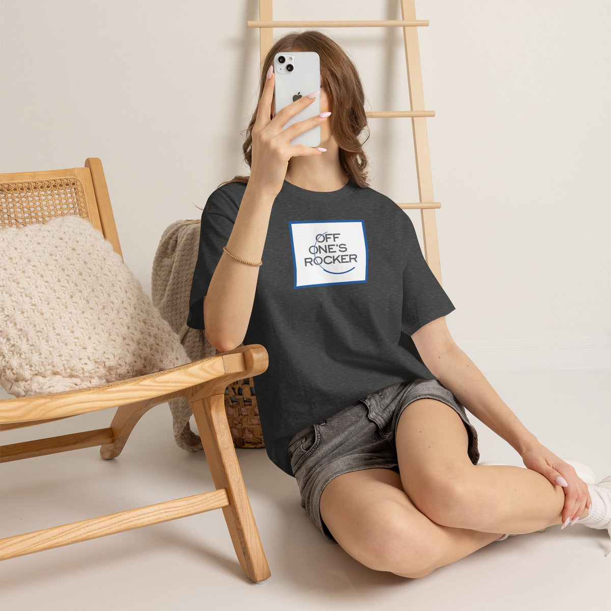 OFF ONE'S ROCKER Unisex Heavy Cotton Tee