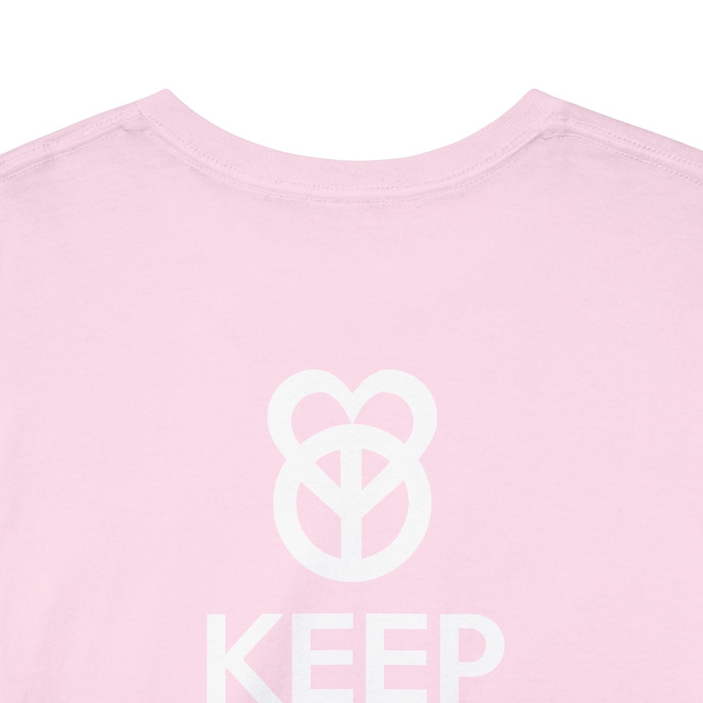 KEEP PEACE AND LOVE ON Unisex Heavy Cotton Tee