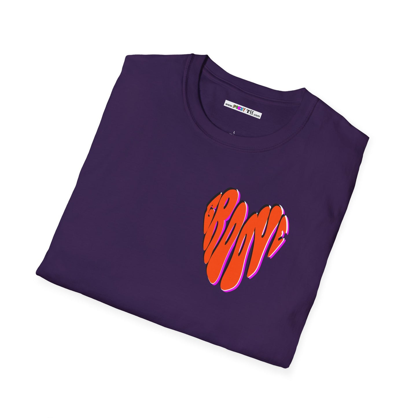 GROOVE is in THE HEART Unisex Softstyle 100% Cotton T-Shirt