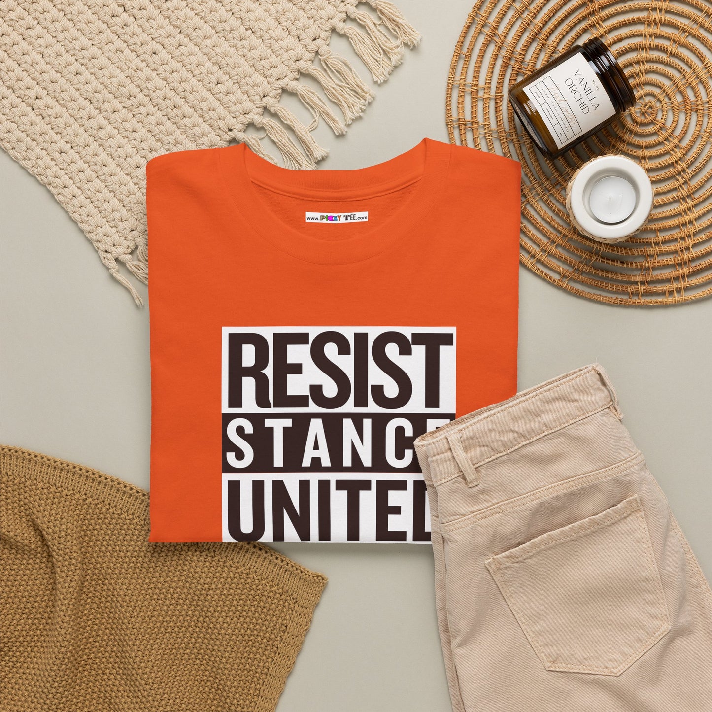 RESIST STANCE UNITED Unisex Heavy Cotton Tee