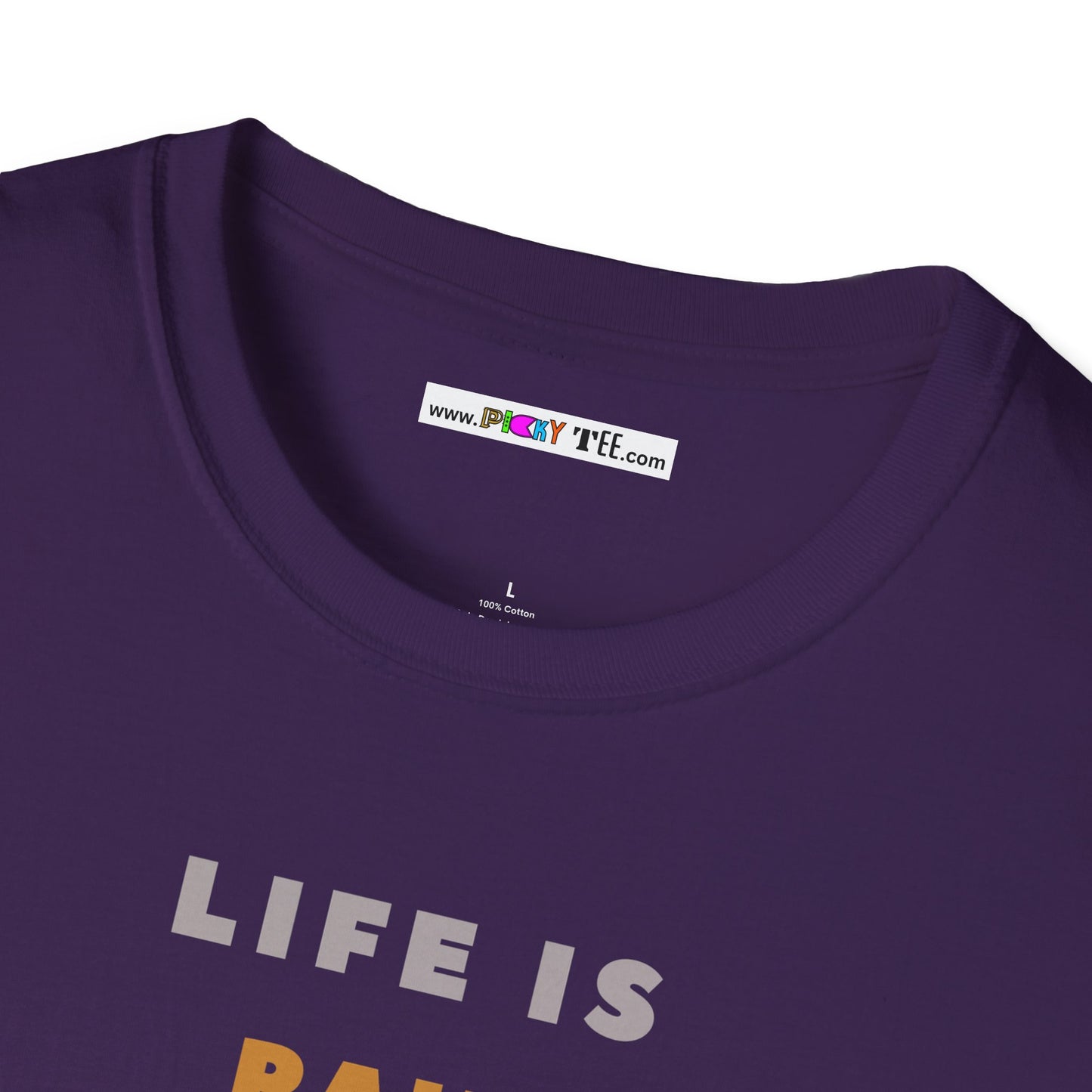 LIFE IS PAIN...AU CHOCOLAT Unisex Softstyle 100% Cotton T-Shirt