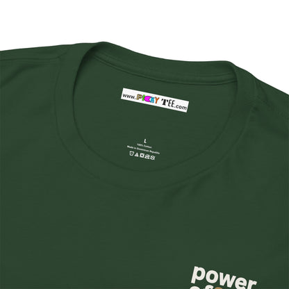 power off now Unisex Heavy Cotton Tee
