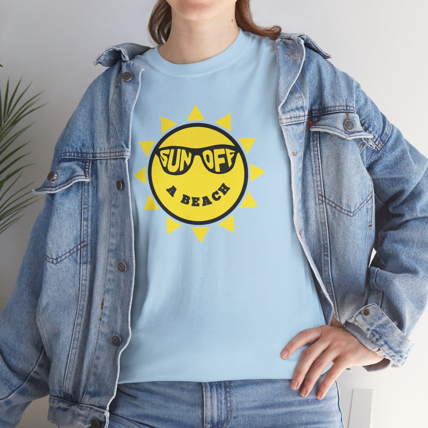 SUN OFF A BEACH Unisex Heavy Cotton Tee