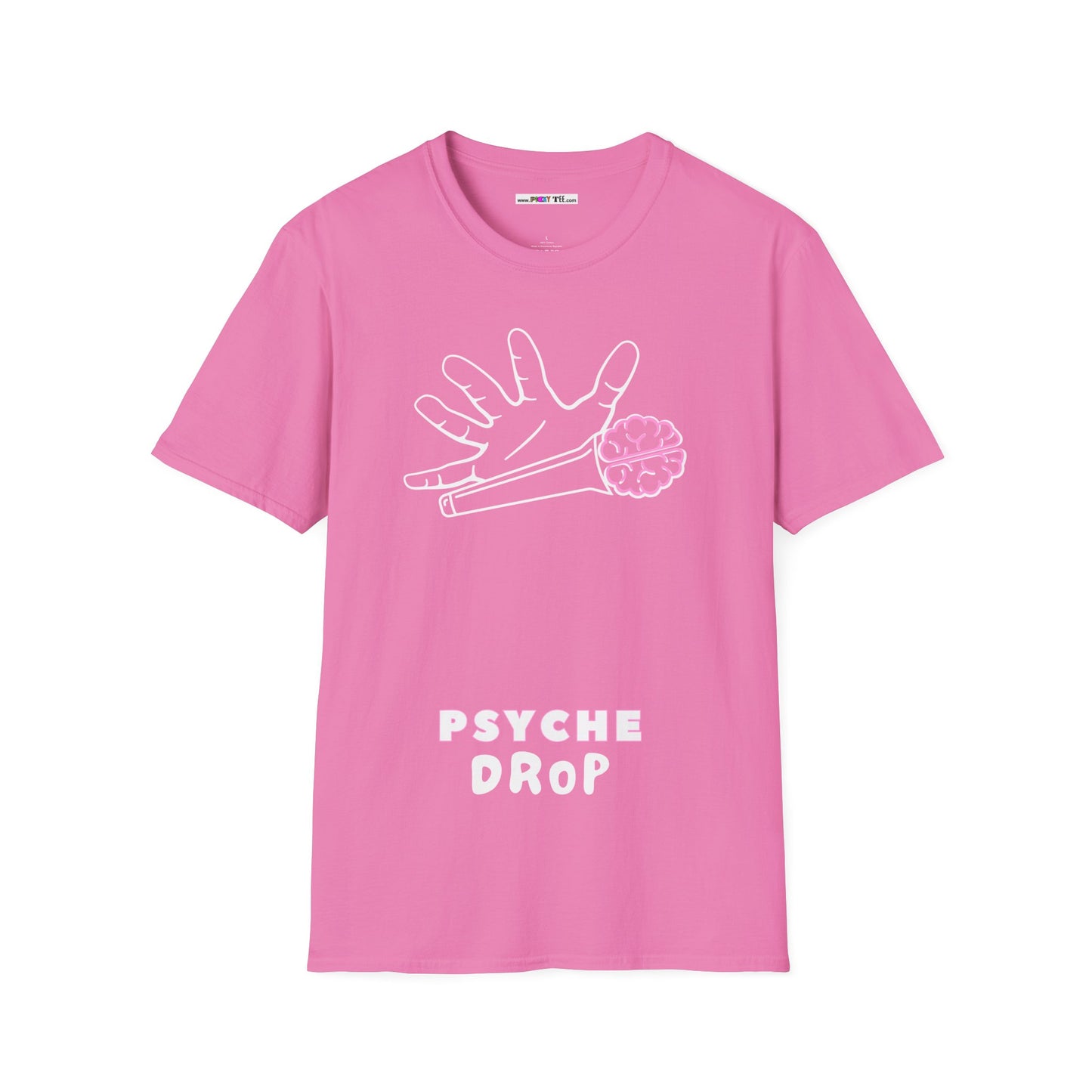 PSYCHE drop Unisex Softstyle 100% Cotton T-Shirt