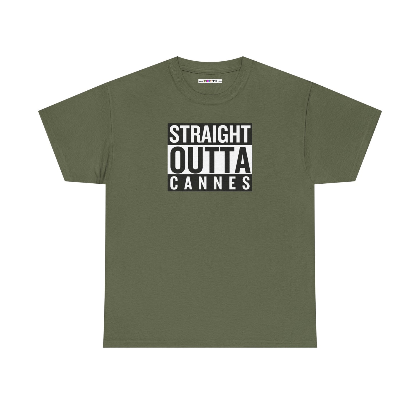 STRAIGHT OUTTA CANNES Unisex Heavy Cotton Tee