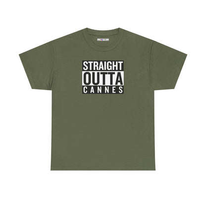 STRAIGHT OUTTA CANNES Unisex Heavy Cotton Tee