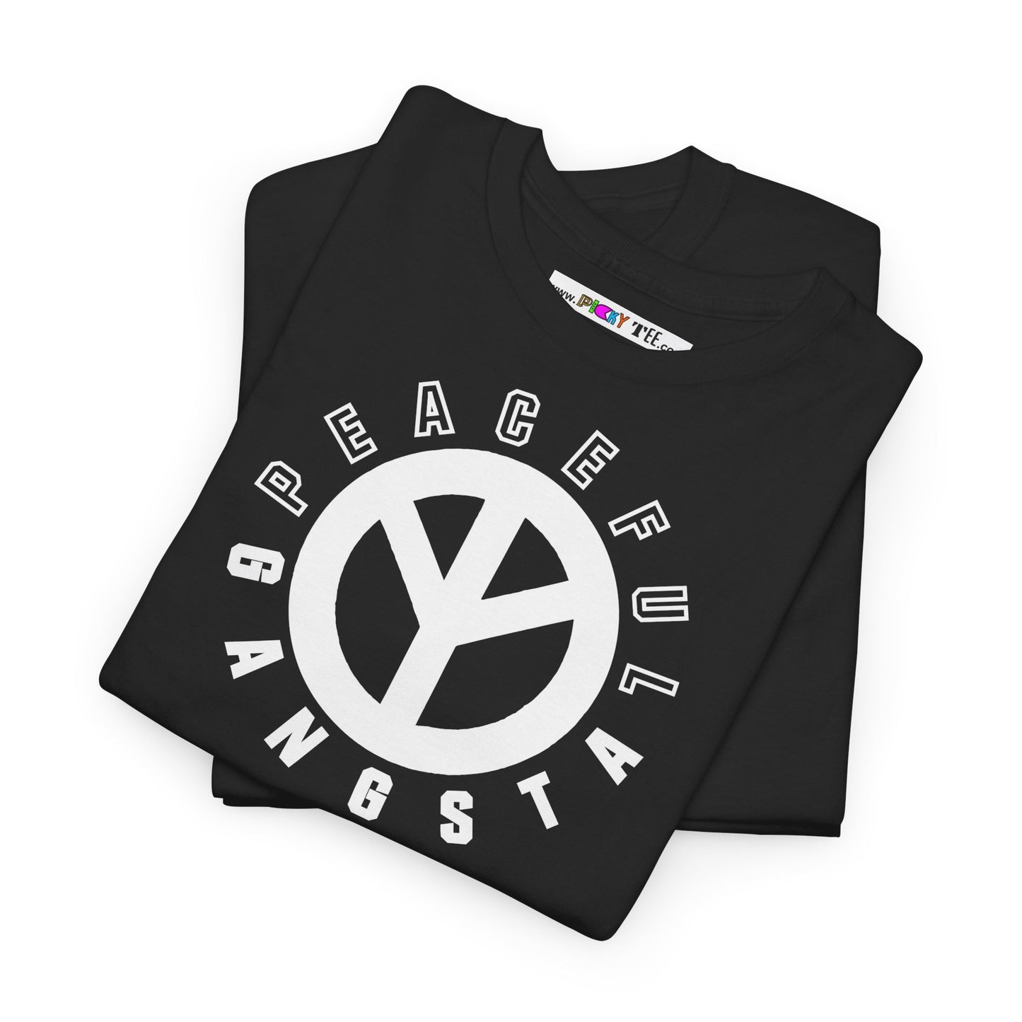 PEACEFUL GANGSTA Unisex Heavy Cotton Tee