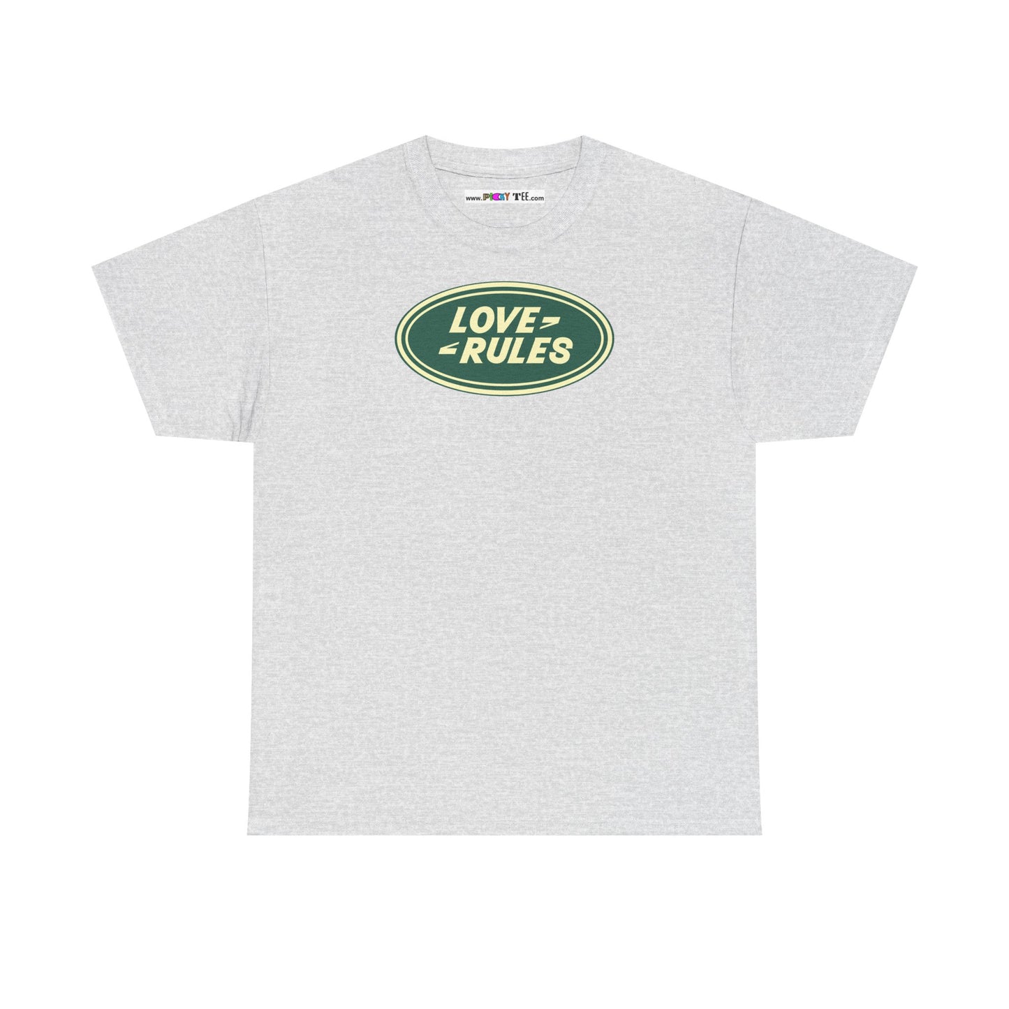 LOVE RULES Unisex Heavy Cotton Tee