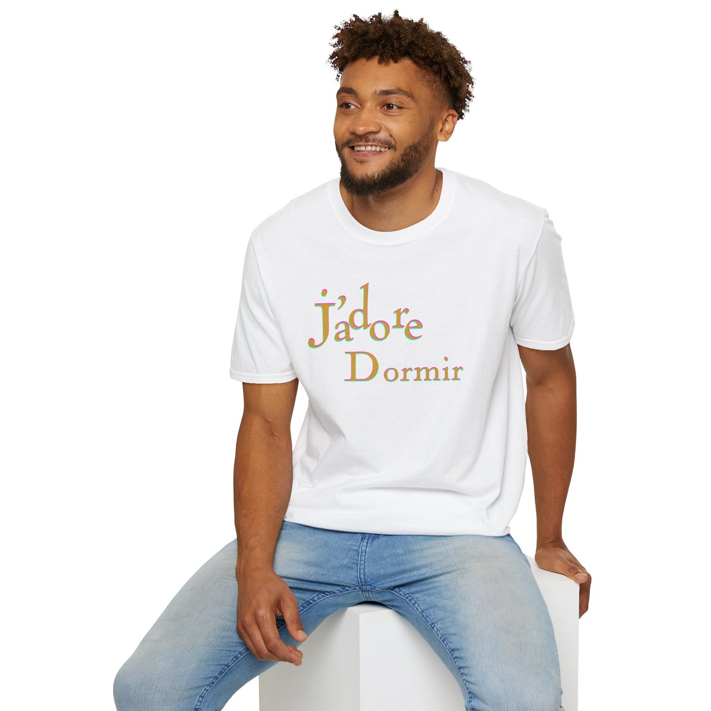 J'adore Dormir Unisex Softstyle 100% Cotton T-Shirt