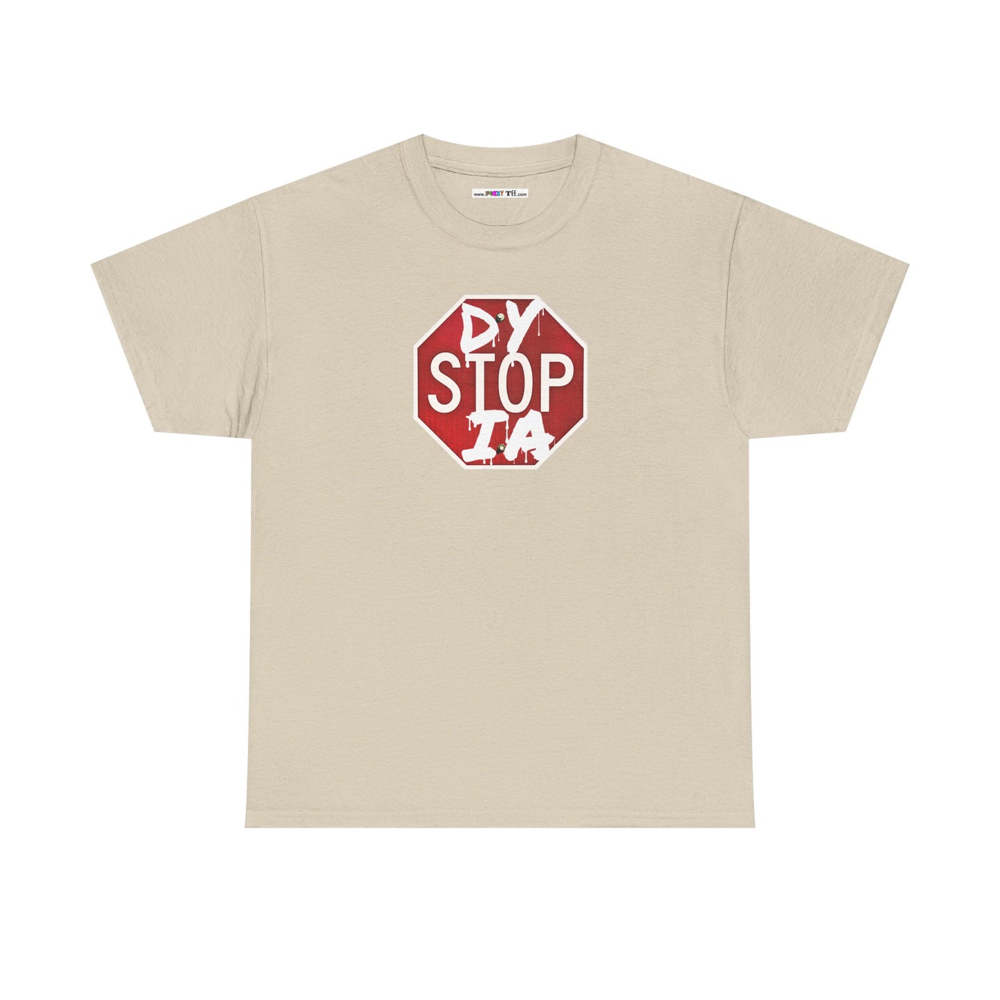 STOP DYSTOPIA Unisex Heavy Cotton Tee