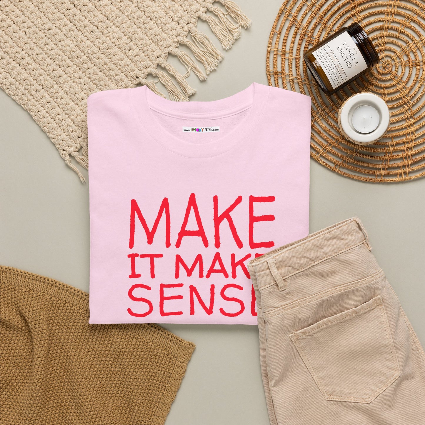MAKE IT MAKE SENSE Unisex Heavy Cotton Tee