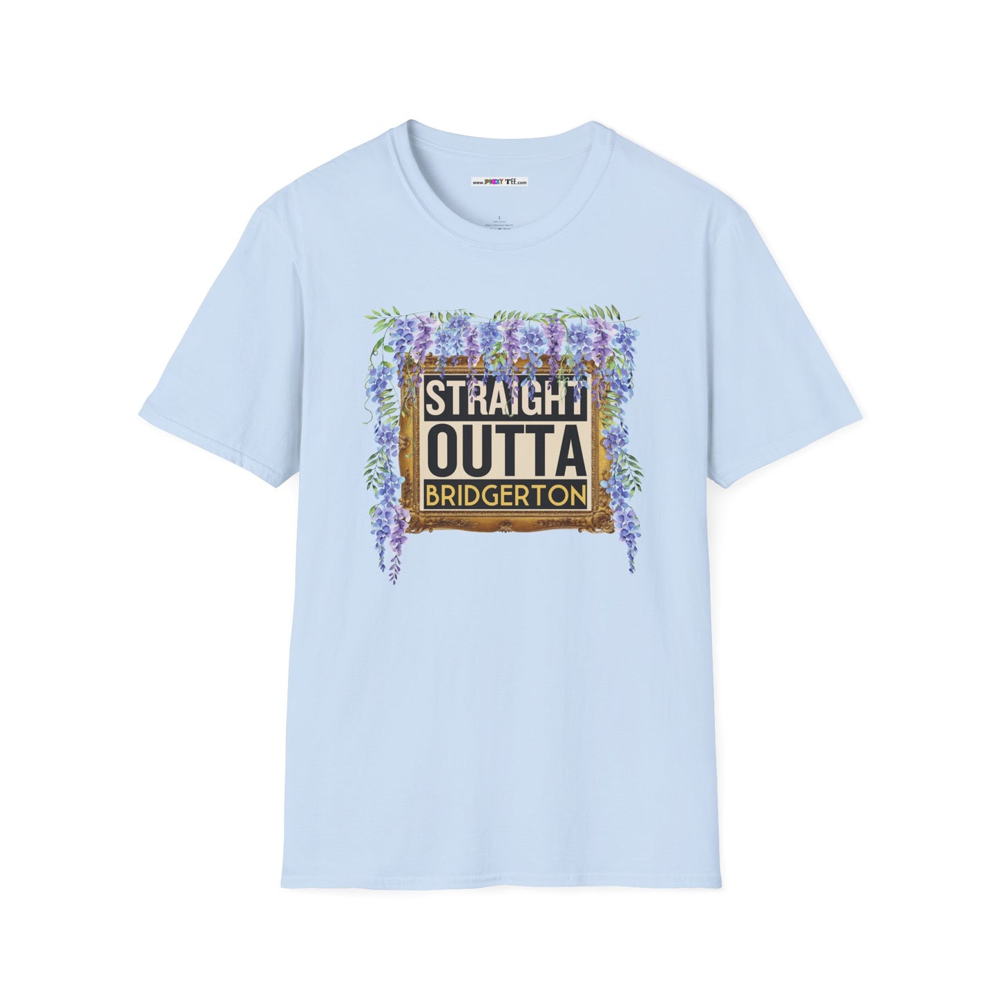 STRAIGHT OUTTA BRIDGERTON Unisex Softstyle 100% Cotton T-Shirt