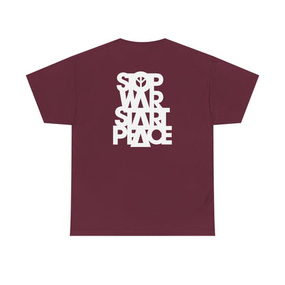 STOP WAR START PEACE Unisex Heavy Cotton Tee