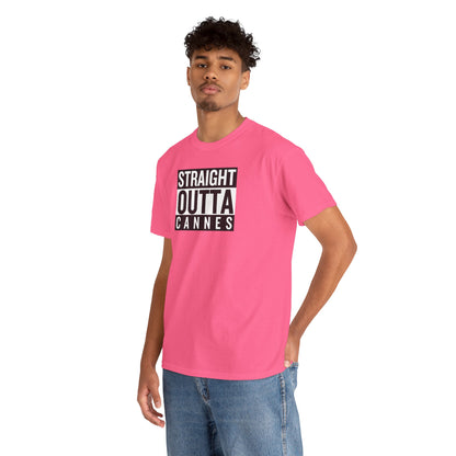 STRAIGHT OUTTA CANNES Unisex Heavy Cotton Tee
