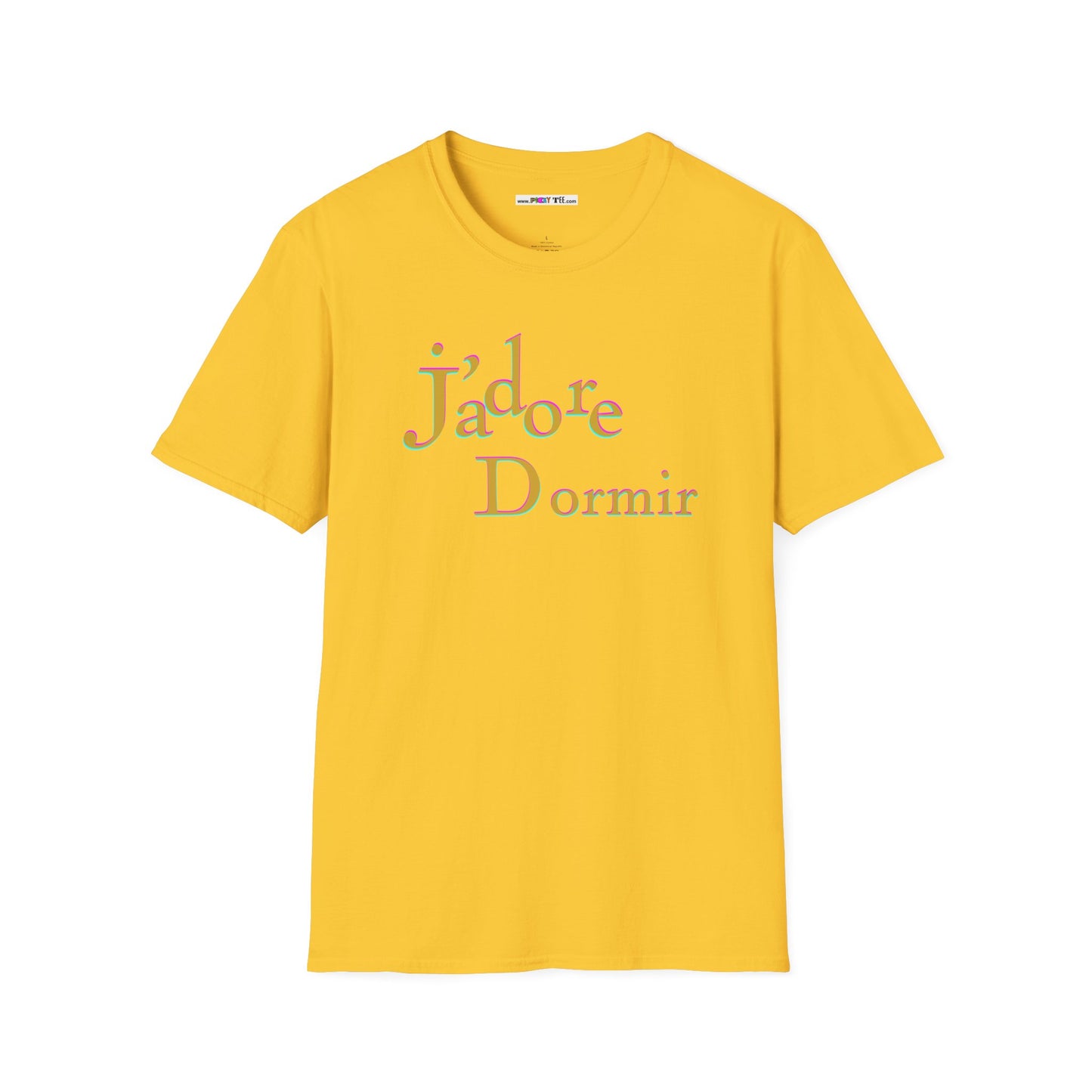 J'adore Dormir Unisex Softstyle 100% Cotton T-Shirt