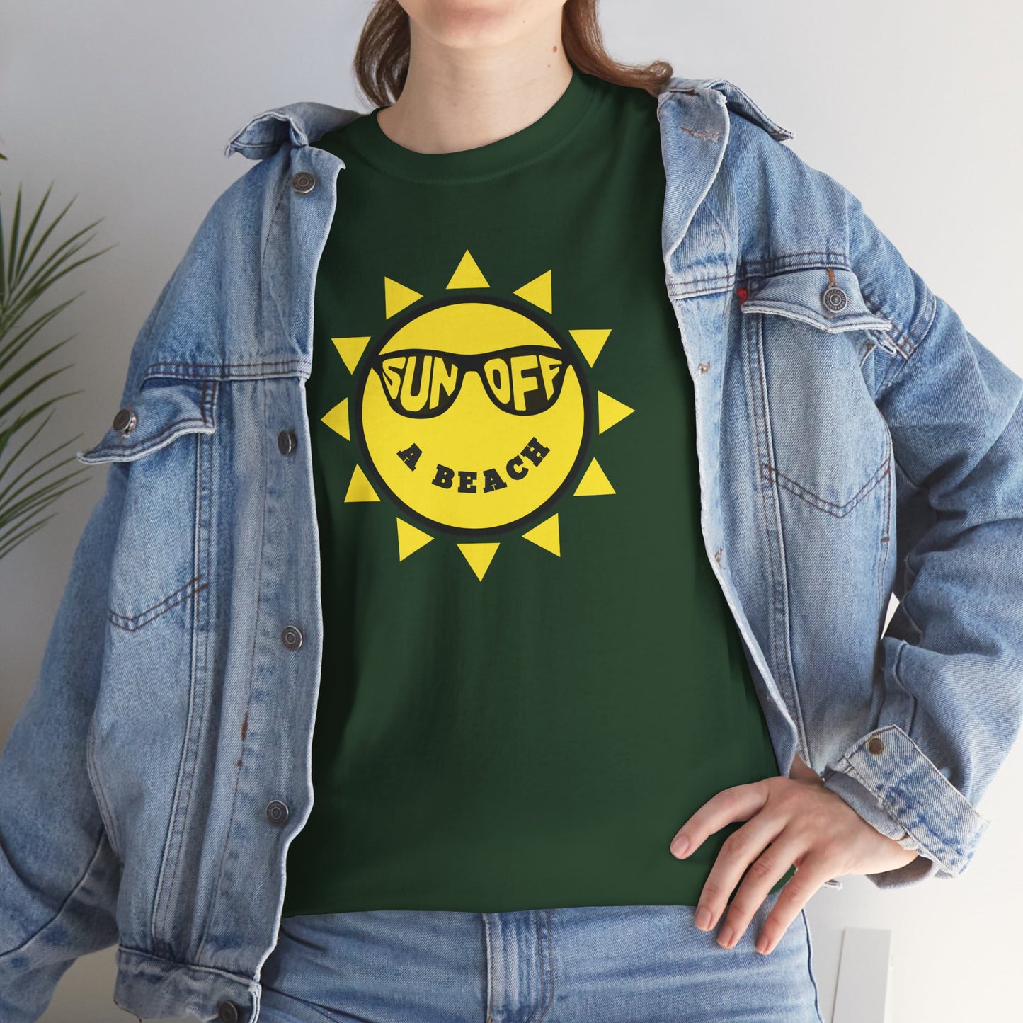 SUN OFF A BEACH Unisex Heavy Cotton Tee