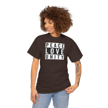 PEACELOVEUNITY Unisex Heavy Cotton Tee