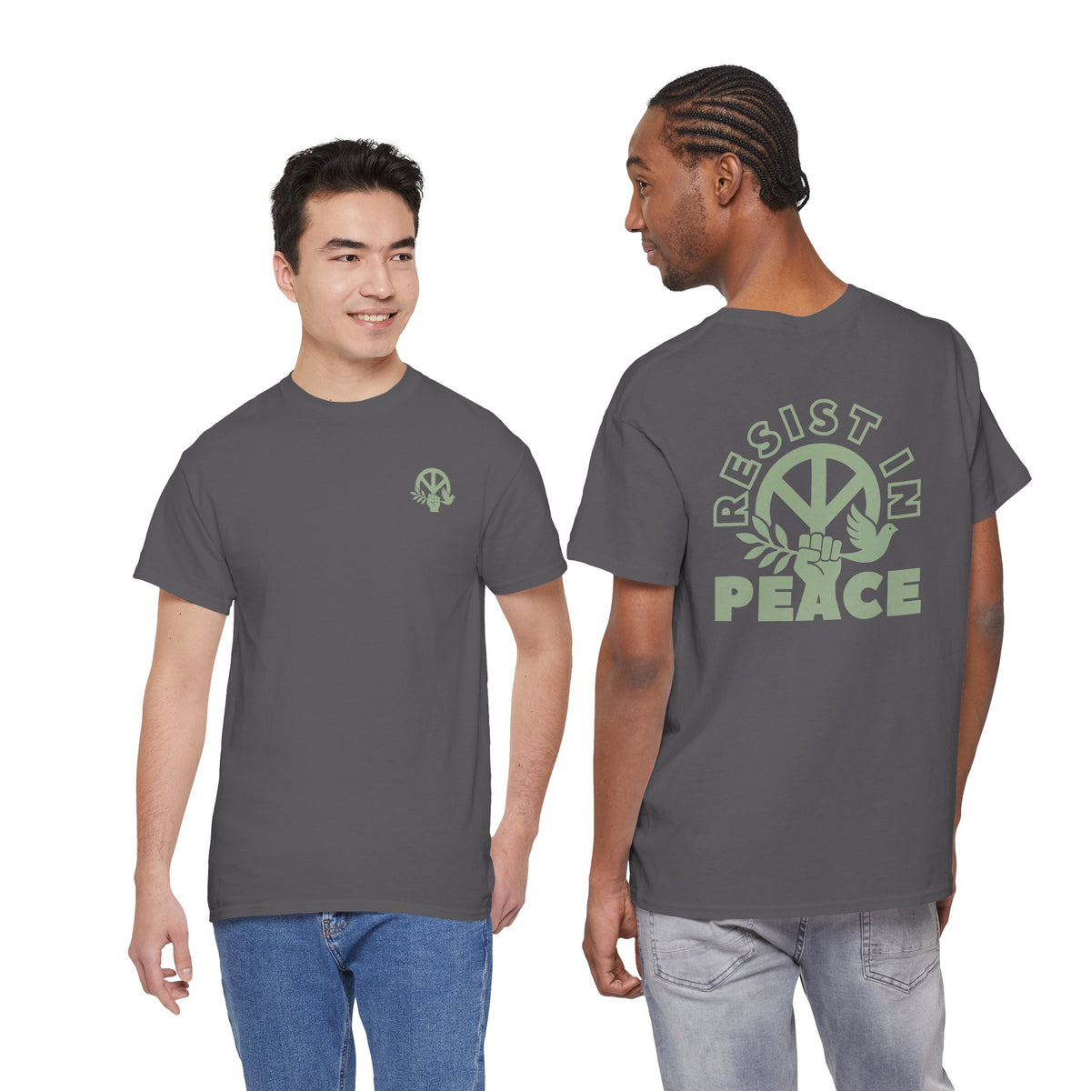 RESIST IN PEACE Unisex Heavy Cotton Tee