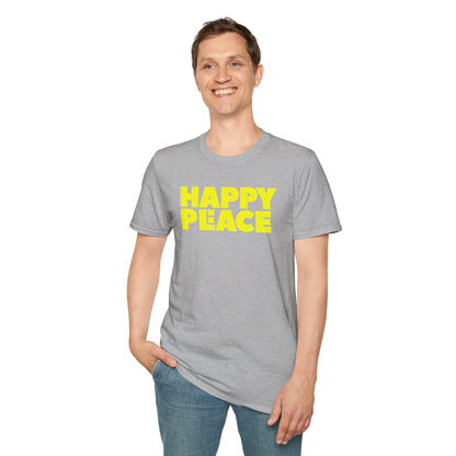 HAPPY PLACE/PEACE Unisex Softstyle 100% Cotton T-Shirt