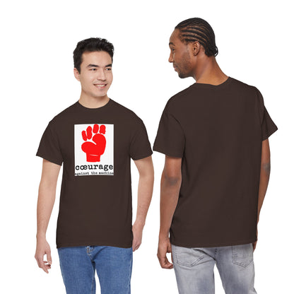 cœurage against the machine Unisex Heavy Cotton Tee