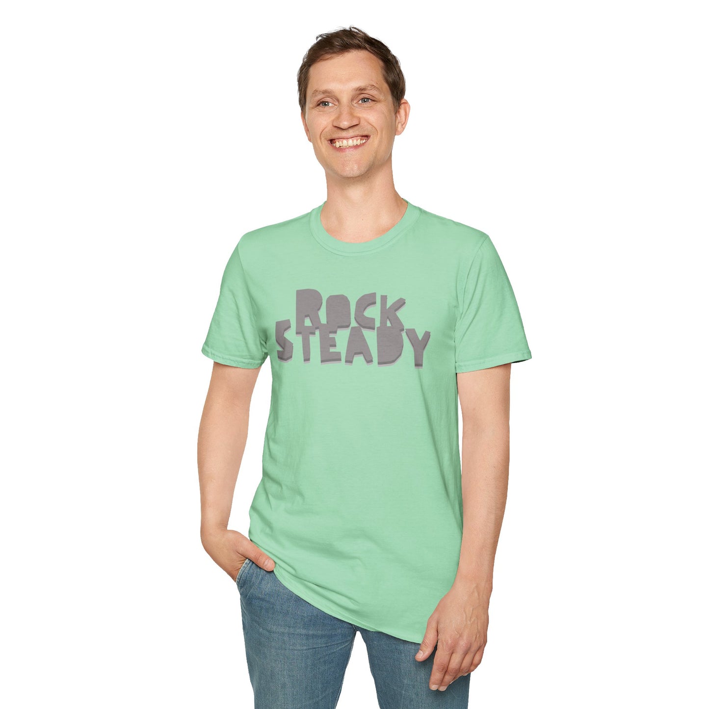 ROCK STEADY Unisex Softstyle 100% Cotton T-Shirt