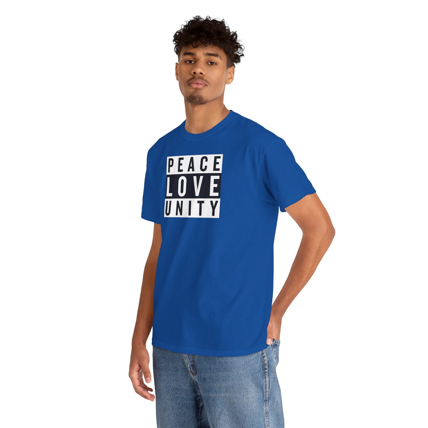 PEACELOVEUNITY Unisex Heavy Cotton Tee
