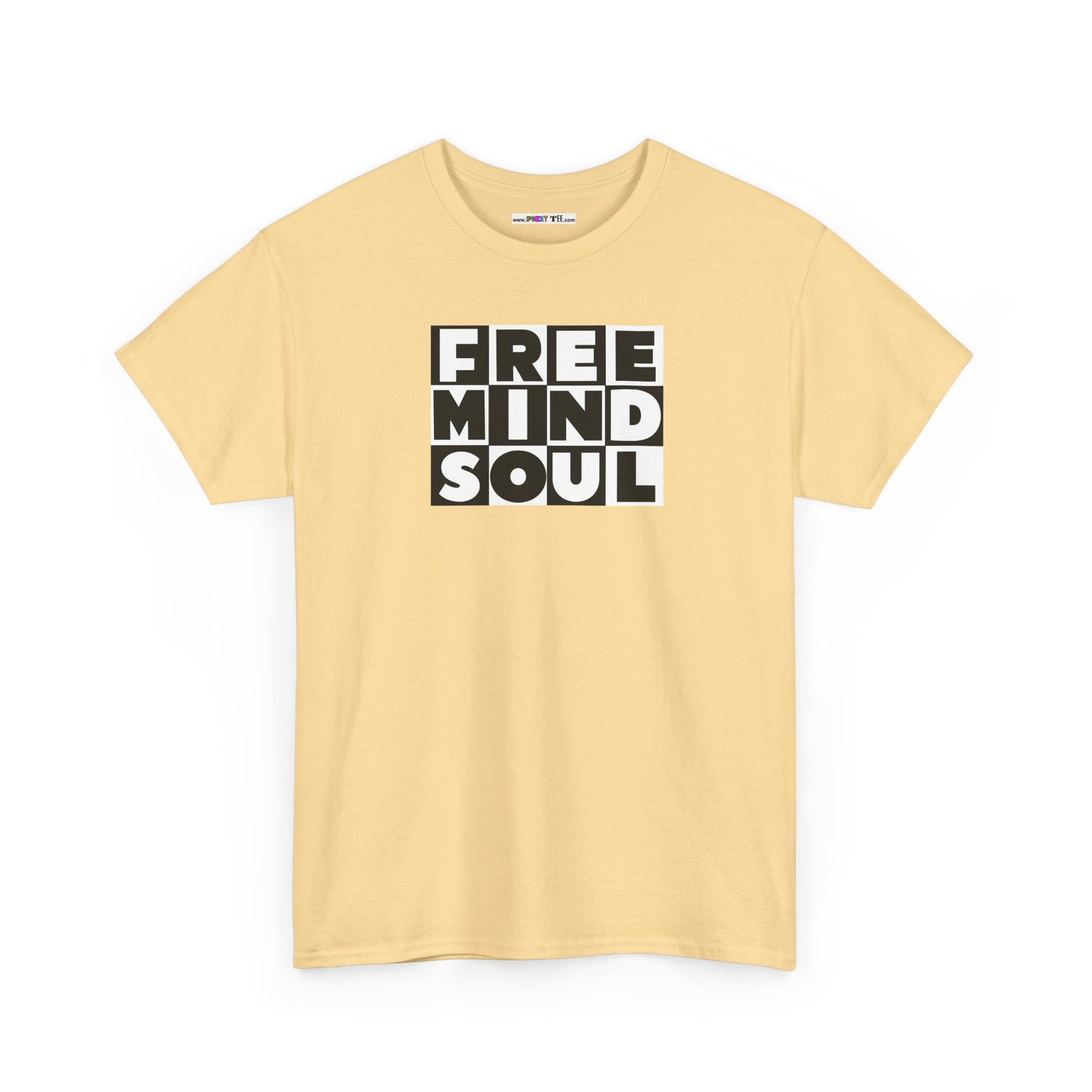 FREE MIND SOUL Unisex Heavy Cotton Tee