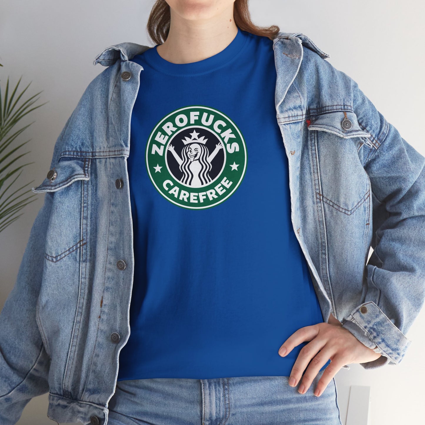 ZEROFUCKS CAREFREE Unisex Heavy Cotton Tee