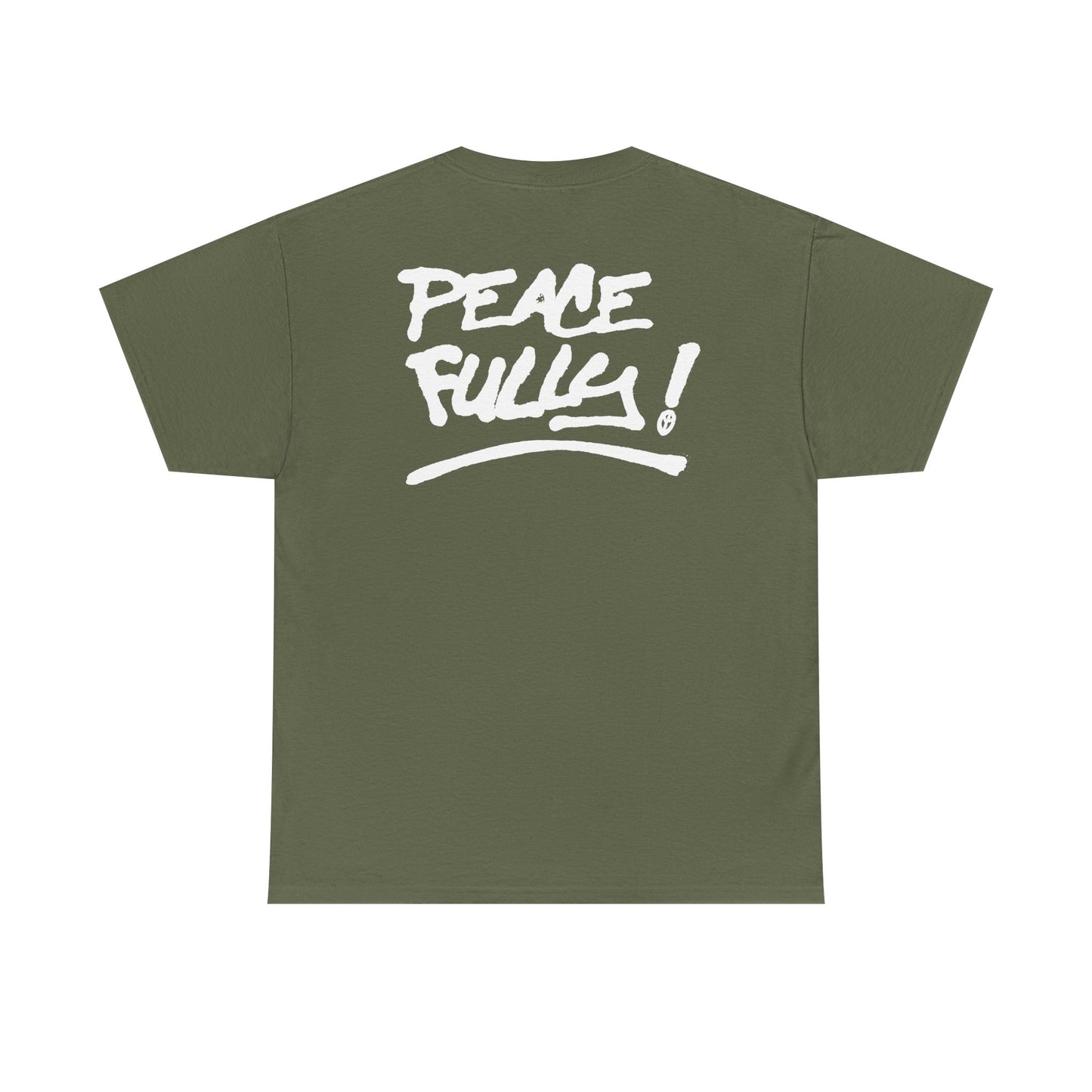 PEACEFULLY! Unisex Heavy Cotton Tee