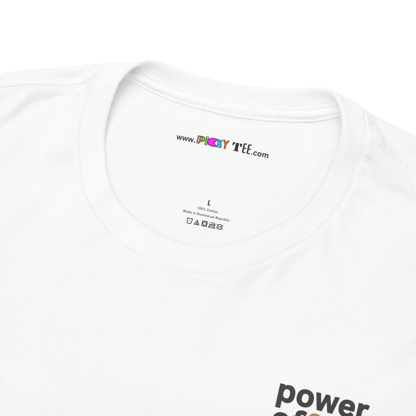 power off now Unisex Heavy Cotton Tee