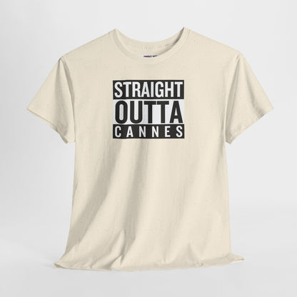 STRAIGHT OUTTA CANNES Unisex Heavy Cotton Tee