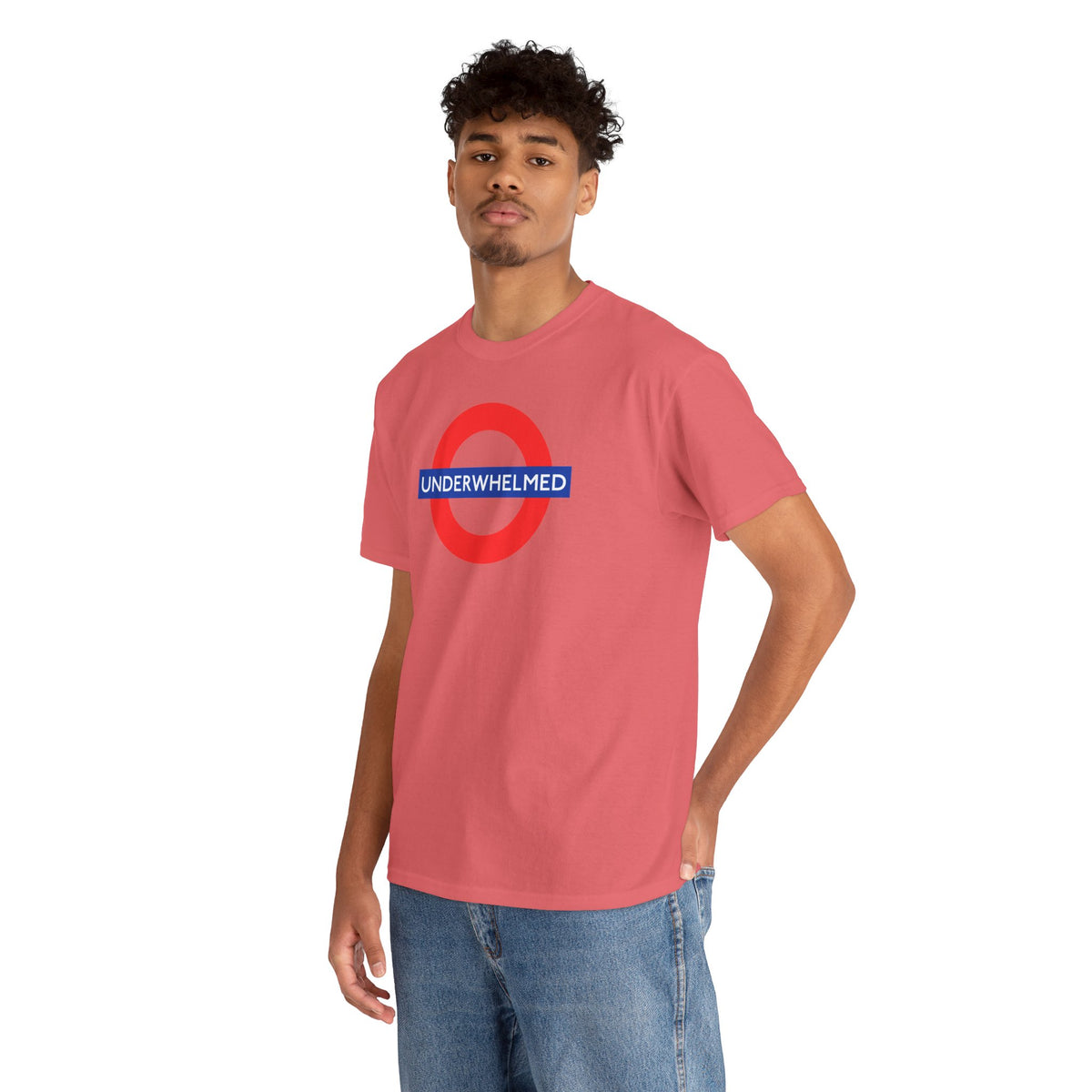 UNDERWHELMED Unisex Heavy Cotton Tee