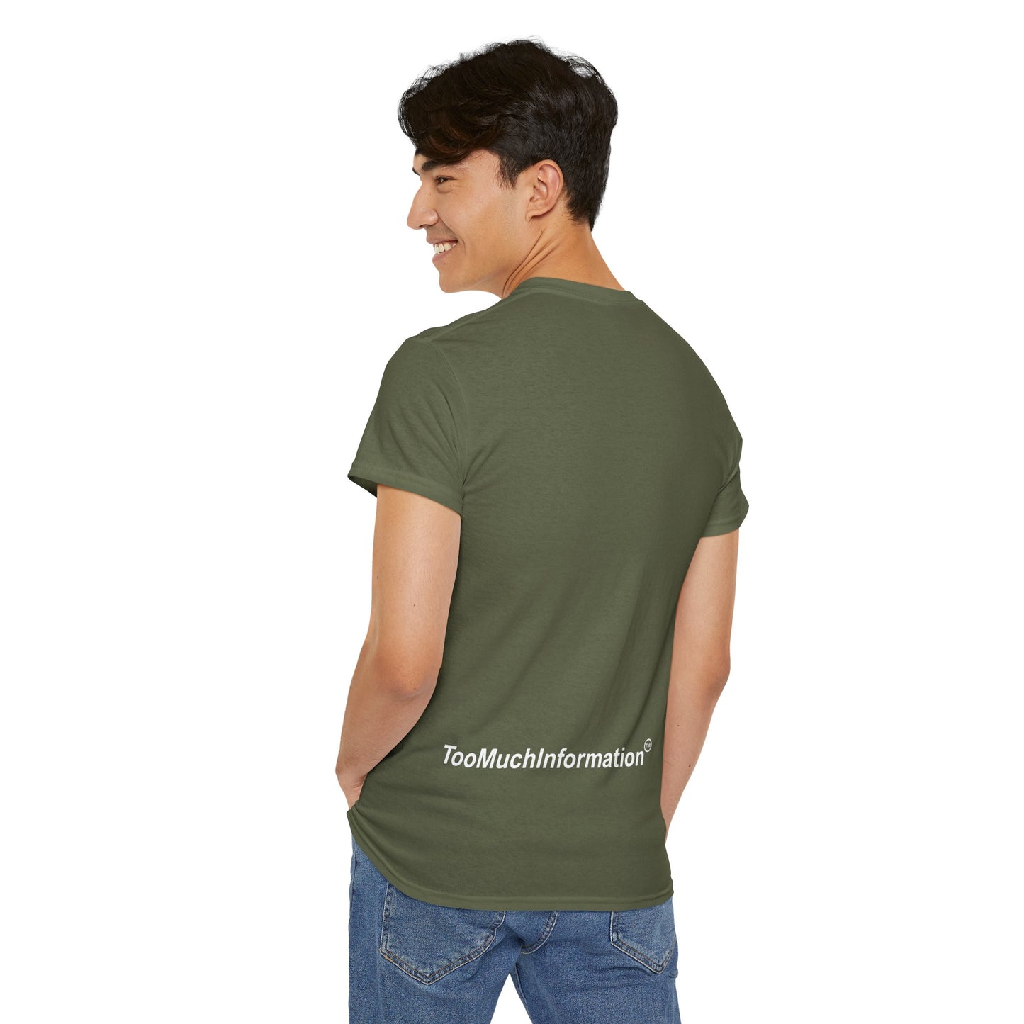 TooMuchInformation TMI Unisex Heavy Cotton Tee