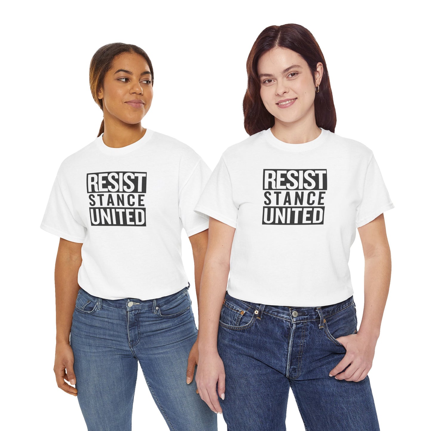RESIST STANCE UNITED Unisex Heavy Cotton Tee