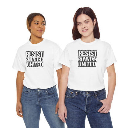 RESIST STANCE UNITED Unisex Heavy Cotton Tee
