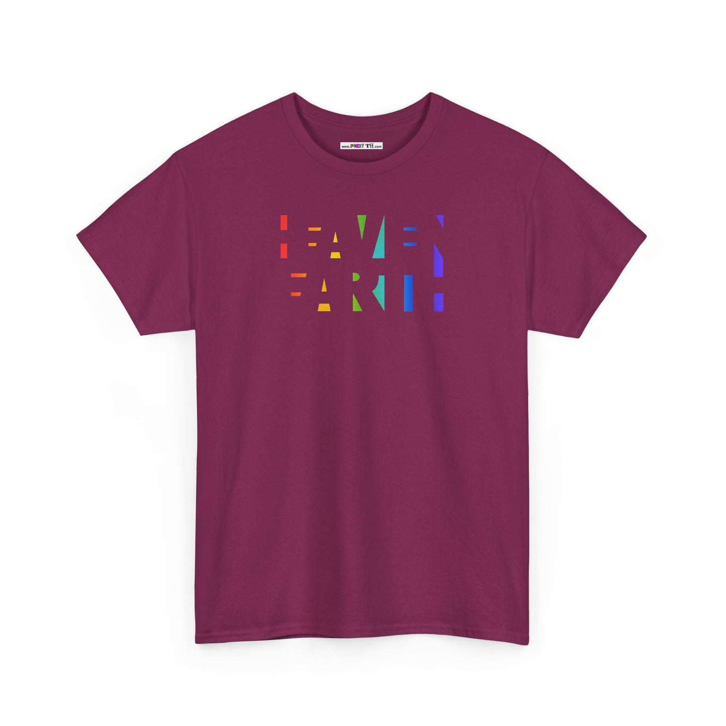 HEAVEN ON EARTH Unisex Heavy Cotton Tee — here now.