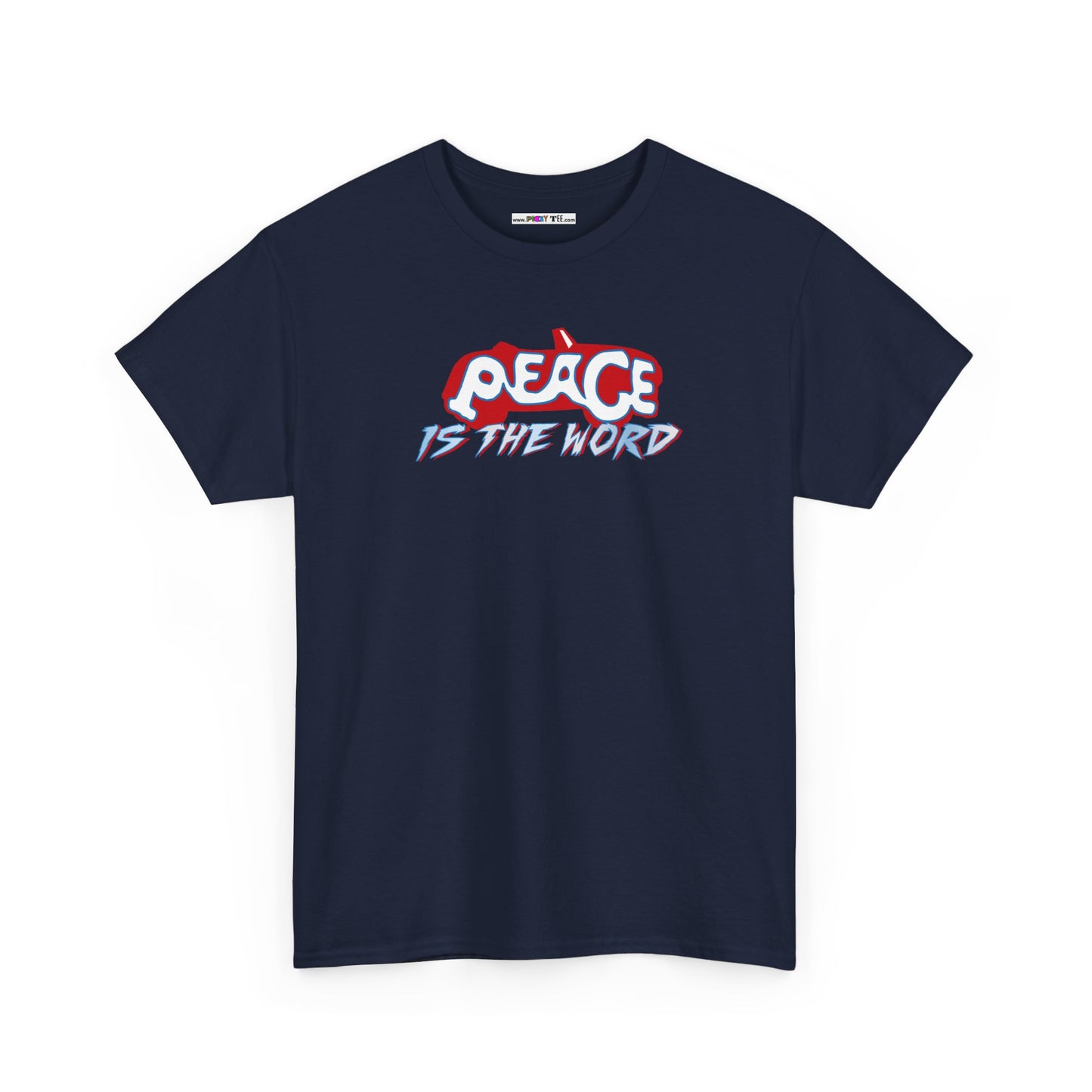 PEACE IS THE WORD Unisex Heavy Cotton Tee