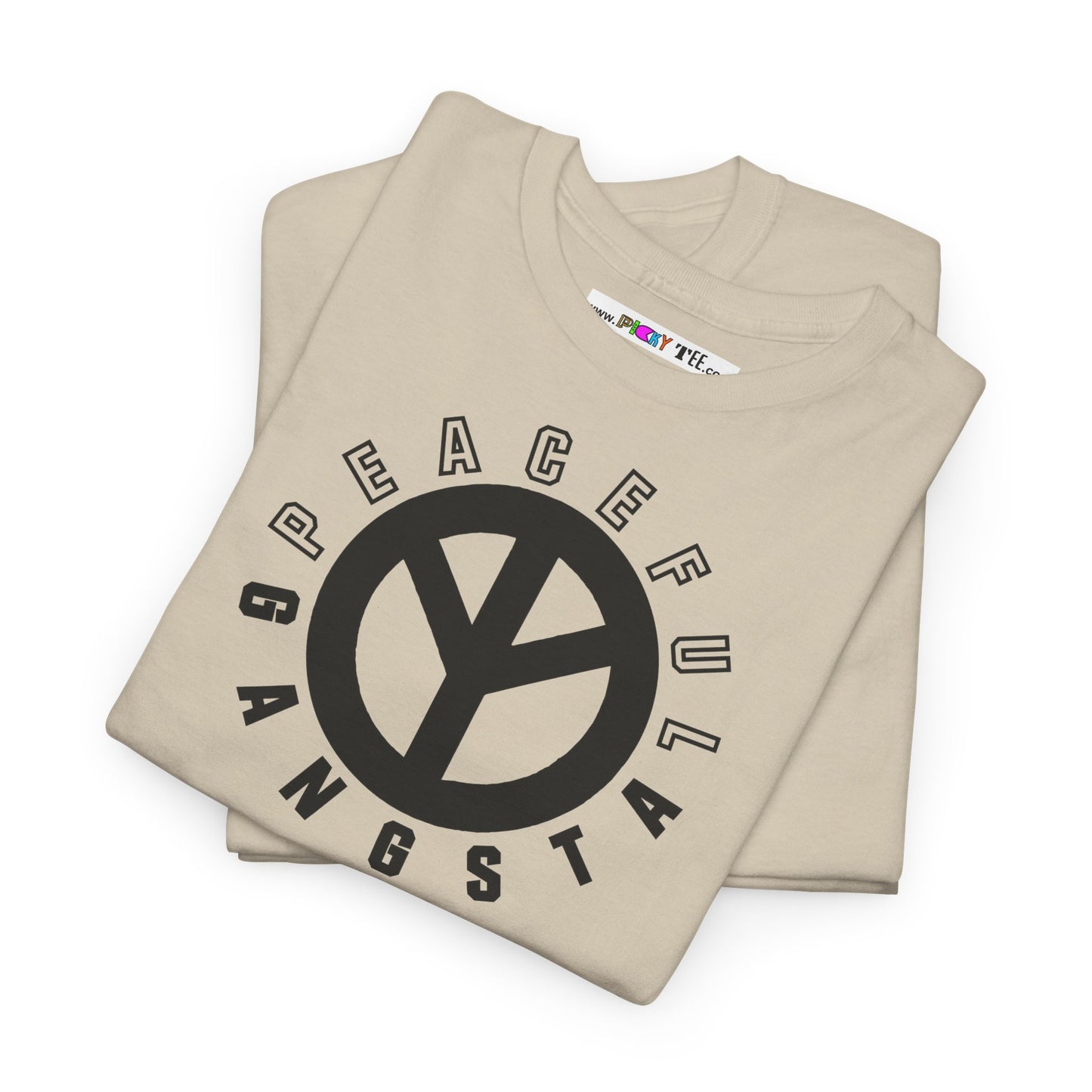 PEACEFUL GANGSTA Unisex Heavy Cotton Tee