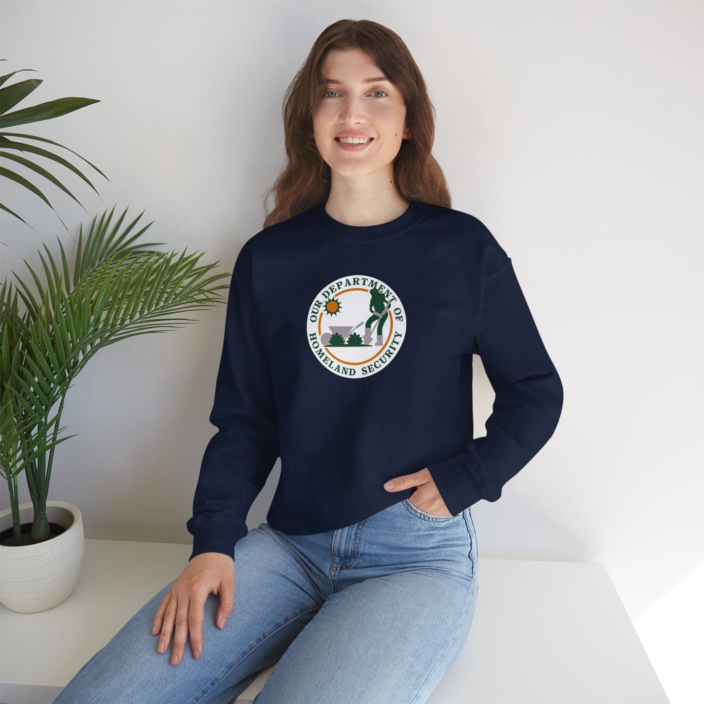 HOMELAND SECURITY (OUR DEPARTMENT OF)  Unisex Heavy Cotton Sweatshirt