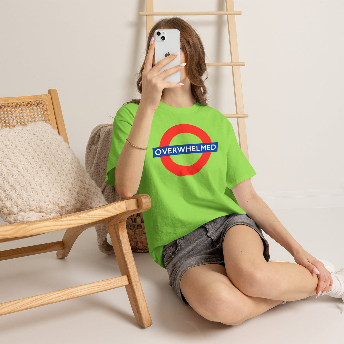 OVERWHELMED Unisex Heavy Cotton Tee
