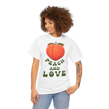 PEACH AND LOVE Unisex Heavy Cotton Tee