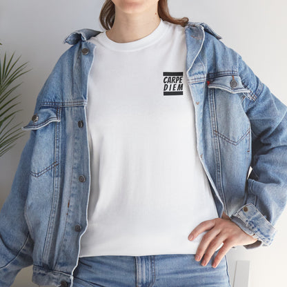 CARPE DIEM "I SEIZE DAY, PEOPLE" Unisex Heavy Cotton Tee