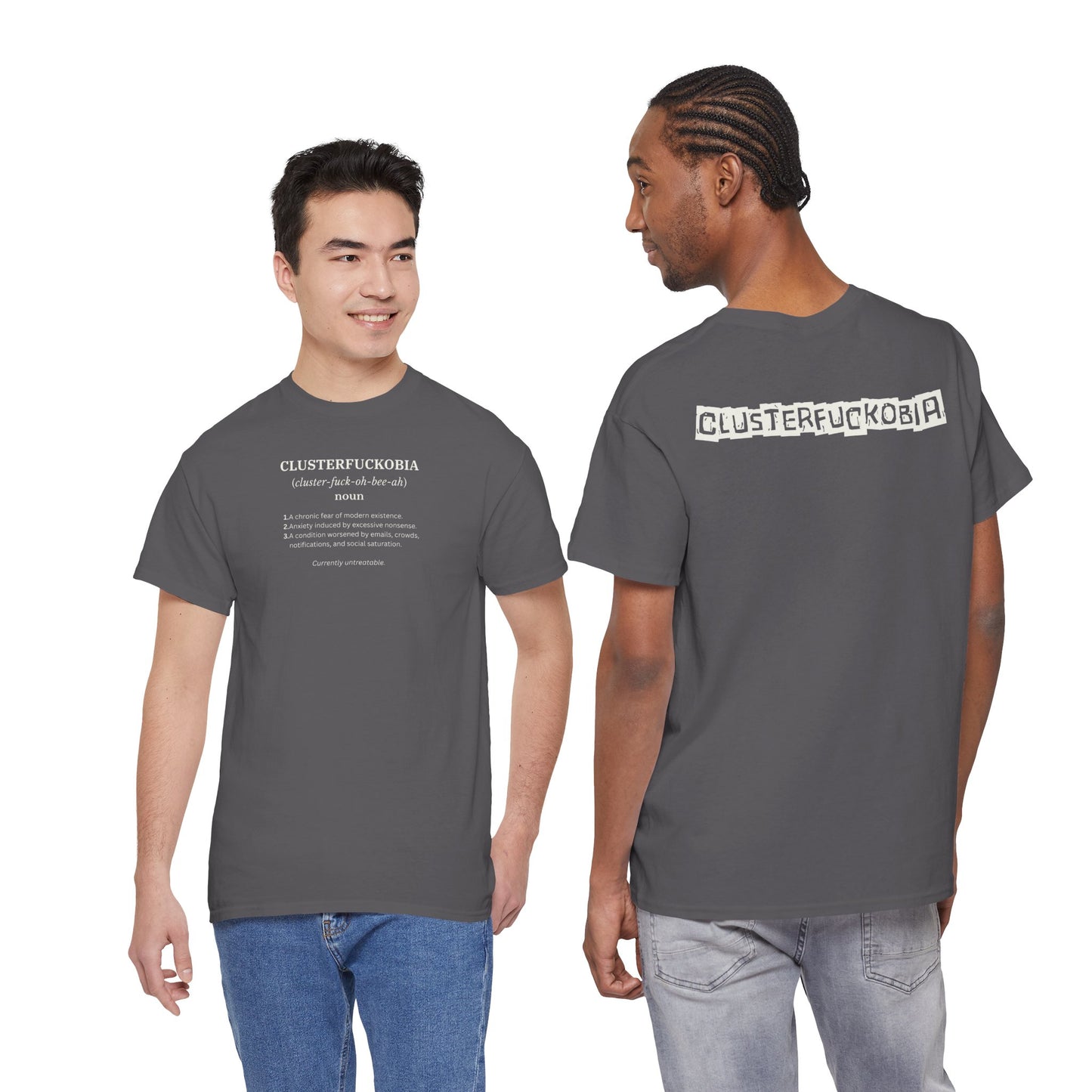 CLUSTERFUCKOBIA Unisex Heavy Cotton Tee