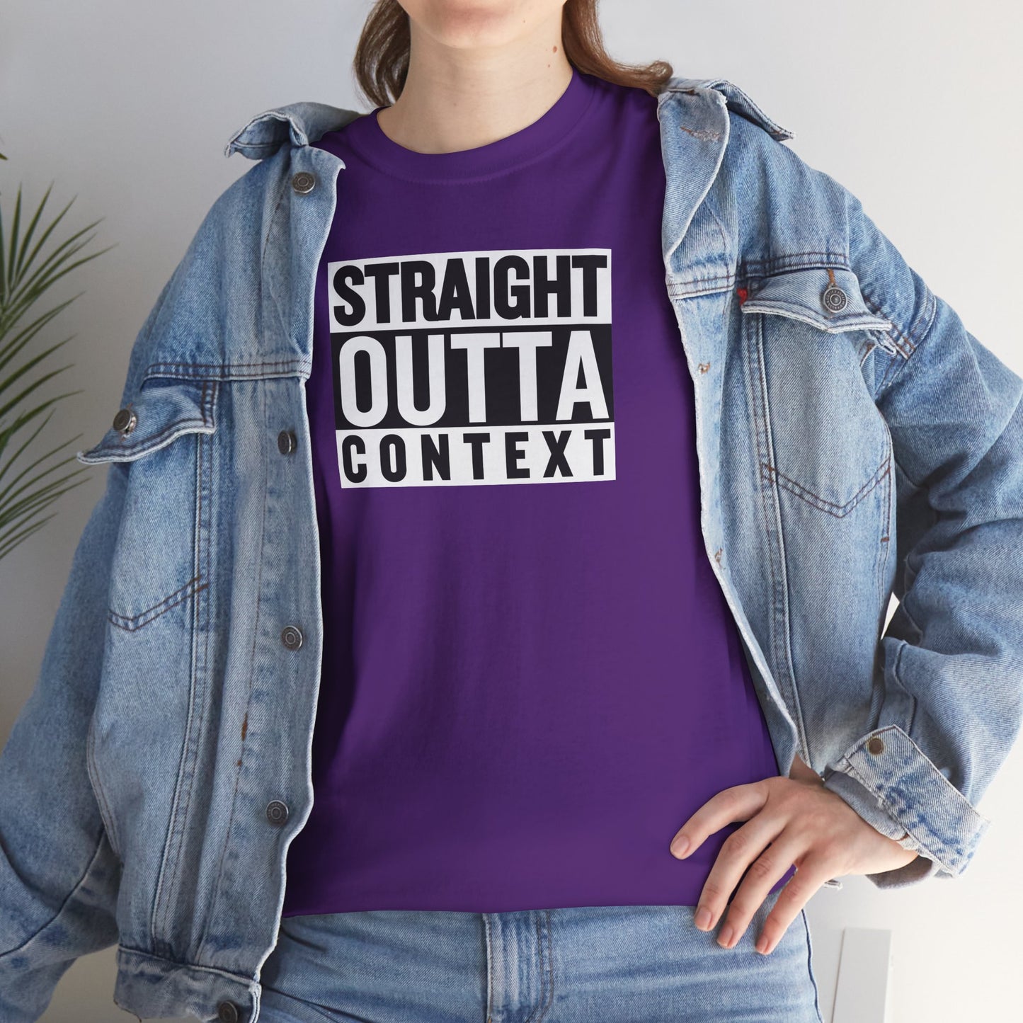 STRAIGHT OUTTA CONTEXT Unisex Heavy Cotton Tee