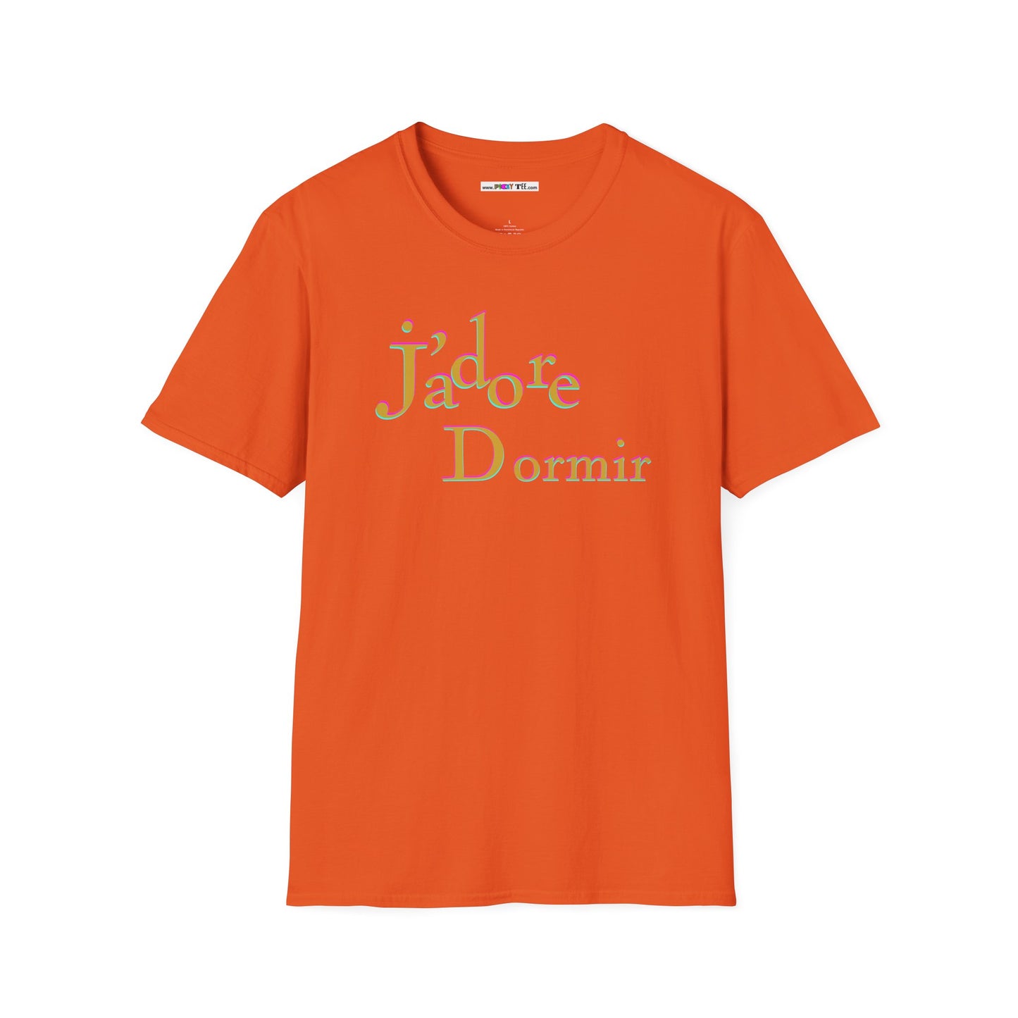 J'adore Dormir Unisex Softstyle 100% Cotton T-Shirt