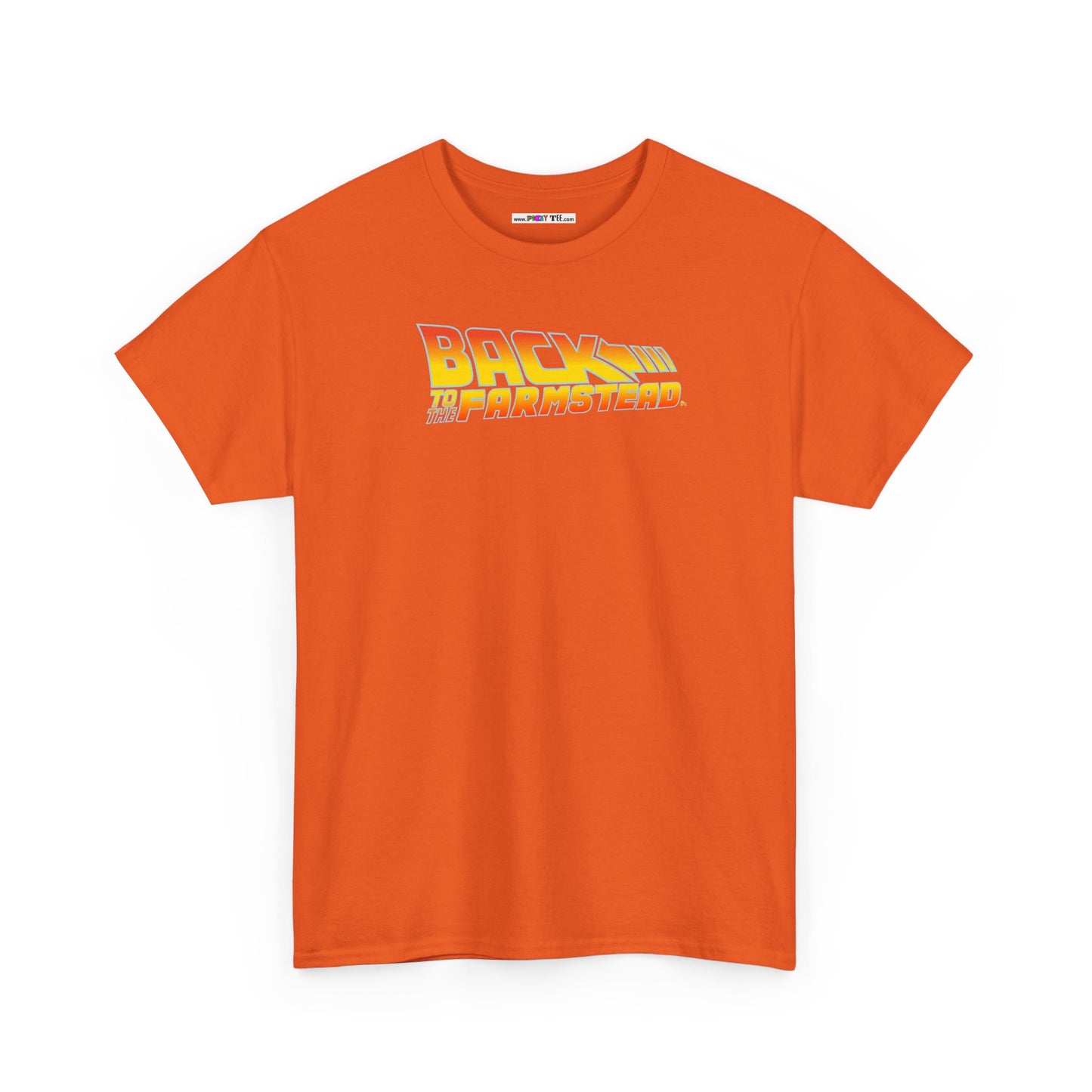 BACK TO THE FARMSTEAD Unisex Heavy Cotton Tee